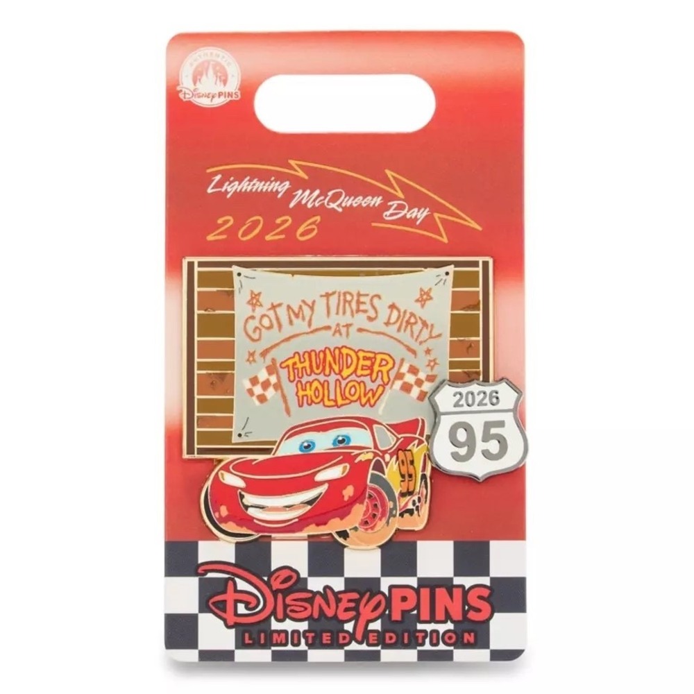 Lightning McQueen Thunder Hollow Pin Cars Lightning McQueen Day 2026 LE NWT